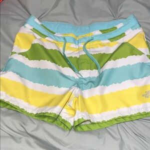 The North Face Women's Multicolor Striped Athletic Shorts